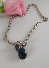 Load image into Gallery viewer, 18 inch Sterling and Sapphire necklace.
