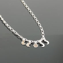 Load image into Gallery viewer, Sun and moons Sterling Silver necklace
