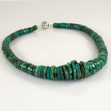 Load image into Gallery viewer, Natural Turquoise Slice Necklace
