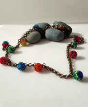Load image into Gallery viewer, Beaded Mosaic Necklace
