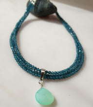 Load image into Gallery viewer, Cool Ocean Blue and Sea Green Choker
